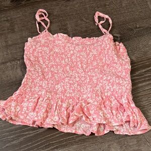 Billabong Pink Floral Blouse